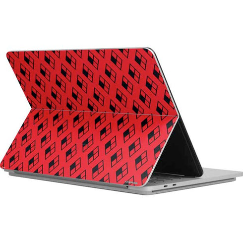 DC Comics Harley Quinn Logo Pattern Surface Laptop Studio Skin